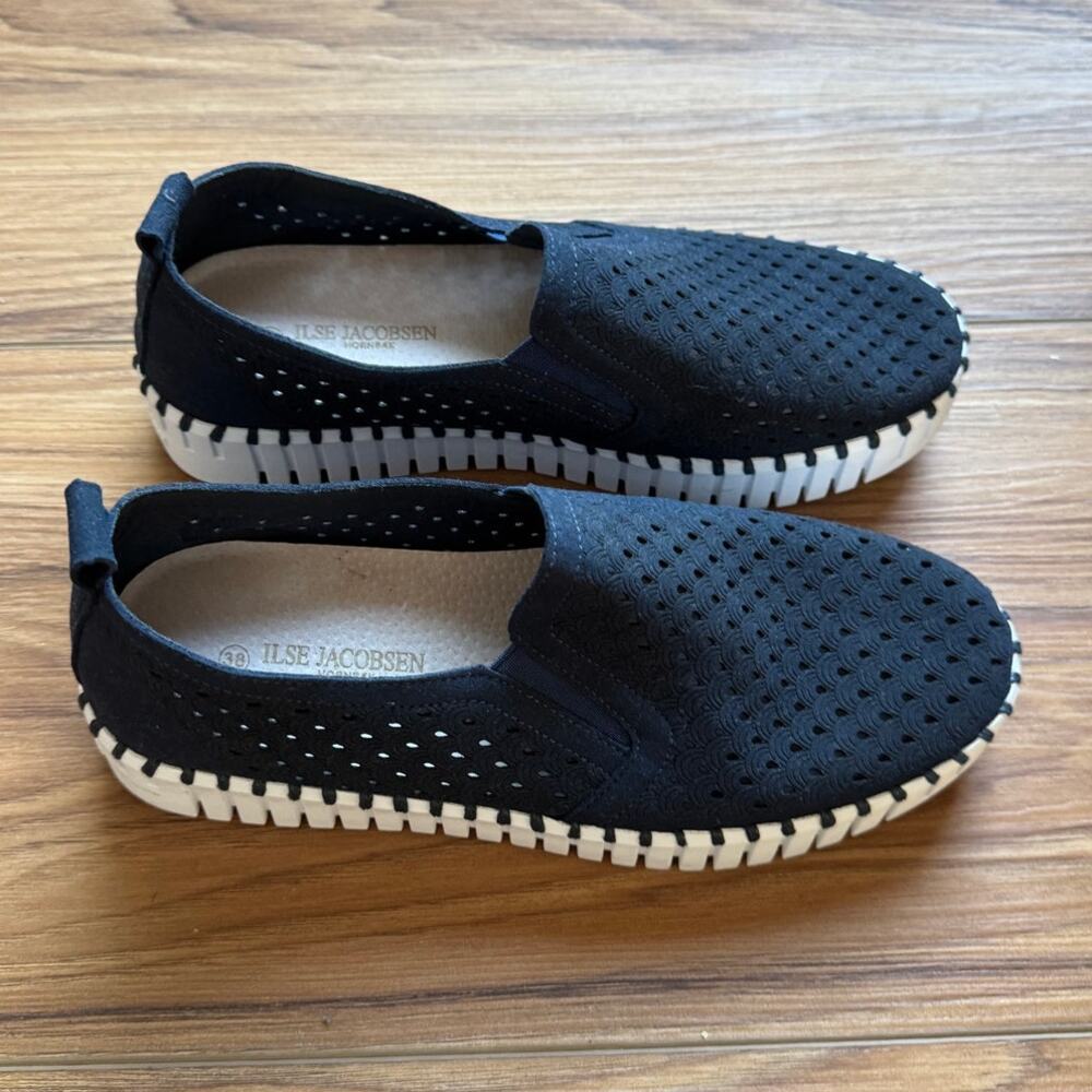 Ilse Jacobson Tulip Platform Shoes in Dark Indigo Size 38 (Size 8 US) - Picture 4 of 8